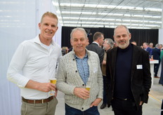 Rob Olsthoorn van OK Plant, Ted Duijvestijn van Duijvestijn Tomaten en Peter Post van Achmea